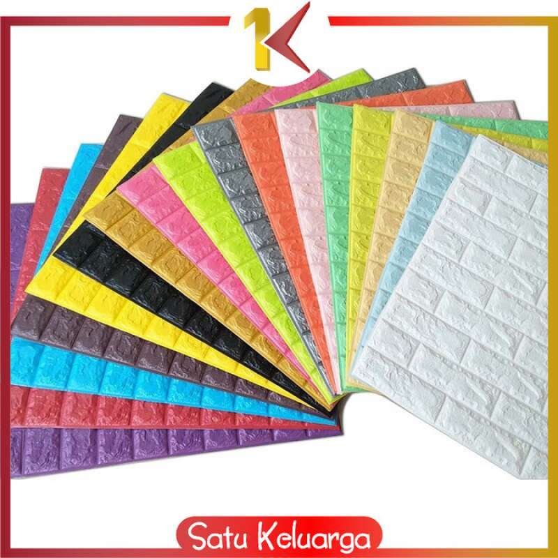 Promo SK-C206 WALLPAPER DINDING FOAM 3D KECIL MOTIF BATU BATA