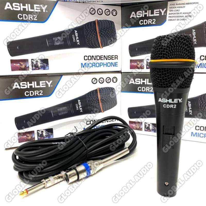 Jual Mic Kabel Ashley Cdr2 Condenser Original Condensor Ashley Cdr 2 Di