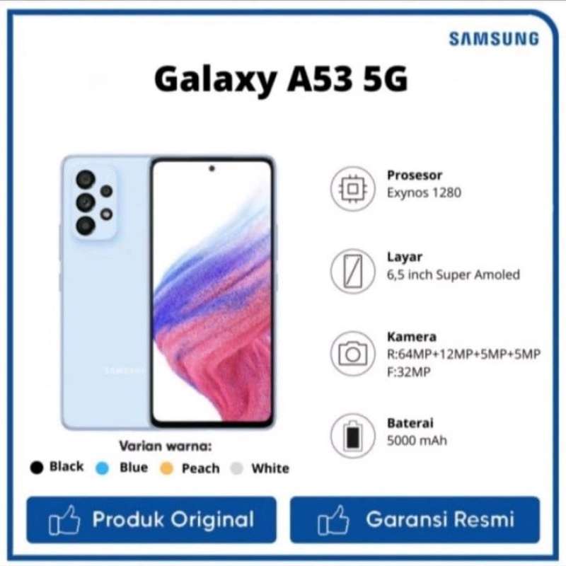 Jual Samsung Galaxy A53 5G 8/128 GB Garansi Resmi Indonesia - Awesome