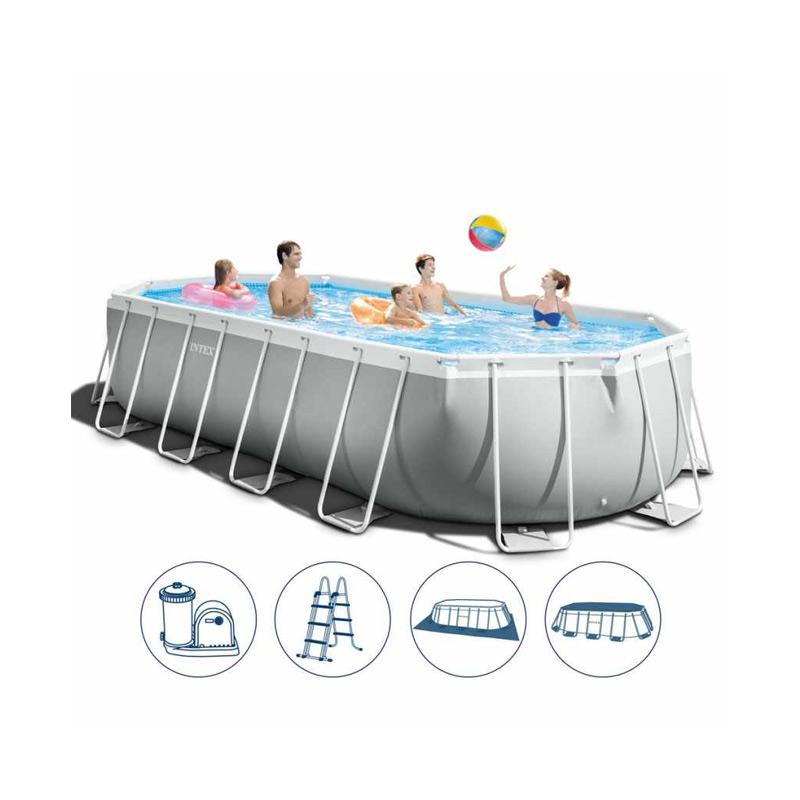 Jual Intex ITTX-26798 Prism Frame Oval Pool Set Kolam ...