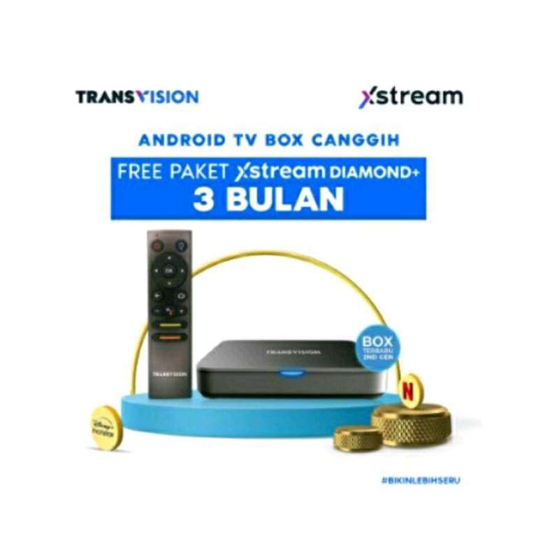 Jual Set Top Box Android TV Xstream Gen 2 STB Receiver Digital TV