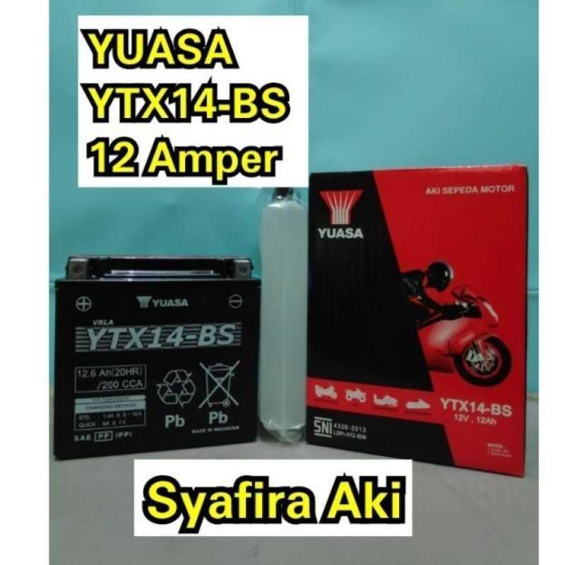 Jual Aki /accu /baterai Bmw R1200gs, Bmw K1300, Bmw K1200 Yuasa Ytx14 ...
