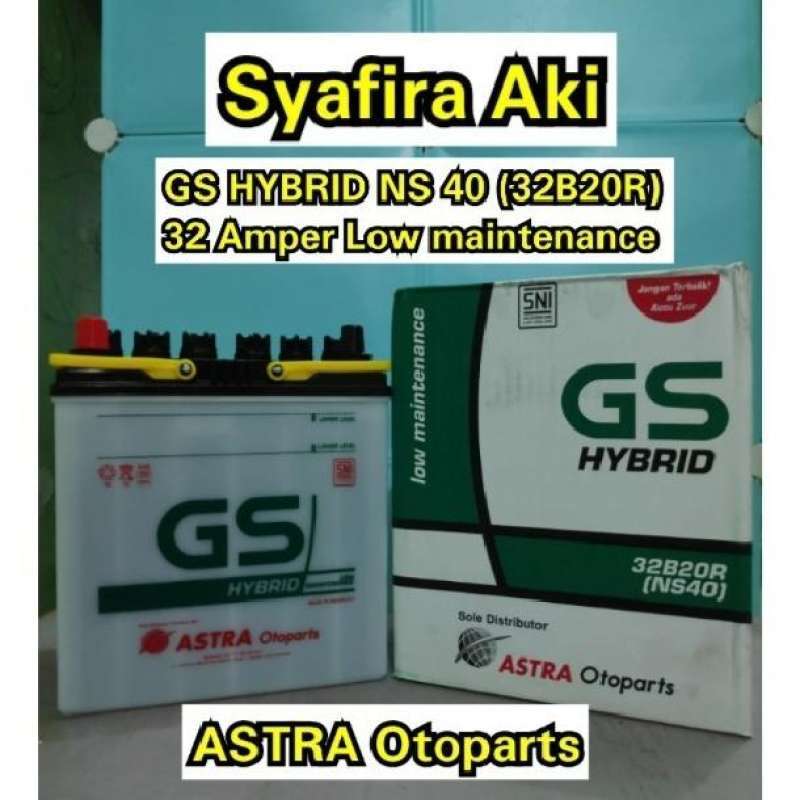 Jual Aki Mobil Toyota Avanza GS Hybrid NS40 aki basah di Seller SYAFIRA