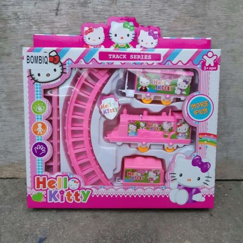mainan kereta api hello kitty anak edukasi edukatif
