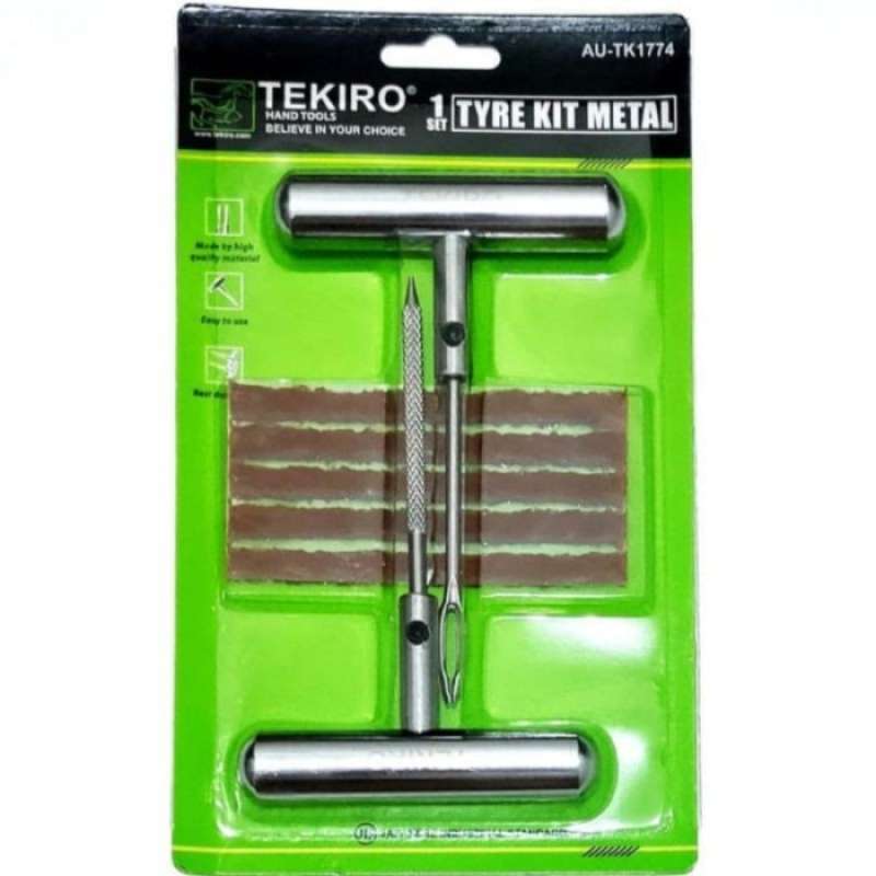 Promo Tekiro Alat Tambal Ban Set Tubles Metal Gagang Besi Tyre Kit