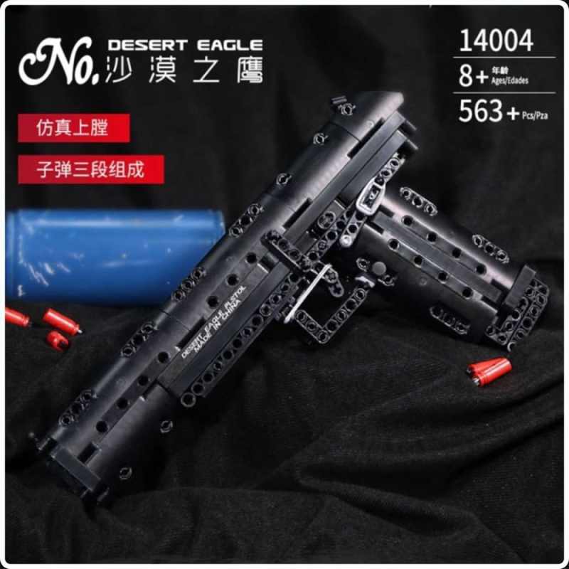 Jual Lego Bricks Mould King 14004 Desert Eagle Pistol Shooting Bullets Gun Kode 182 di Seller