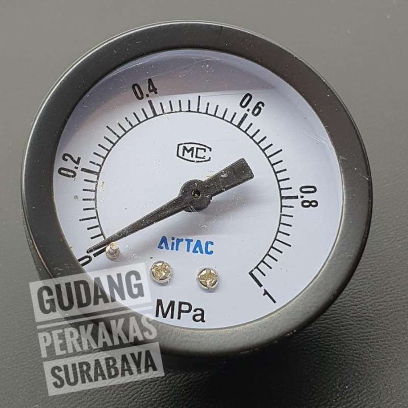 Jual Manometer Compressor Meteran Kompresor Drat 1/4 Diameter 2 10 Bar