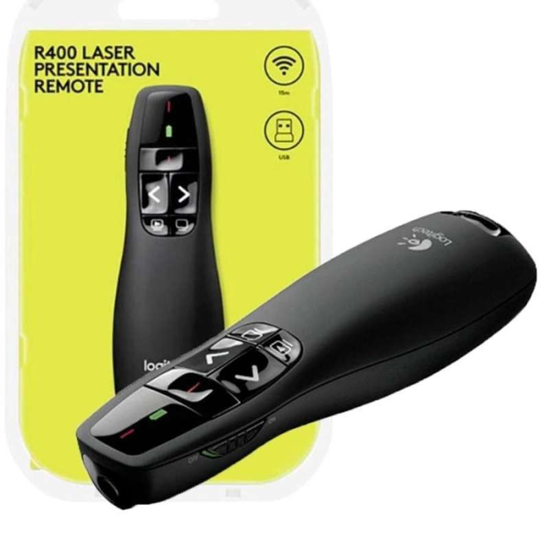 Jual Laser Pointer Wireless Presenter Logitech R400 di Seller Cemara Mas Indah Official Store