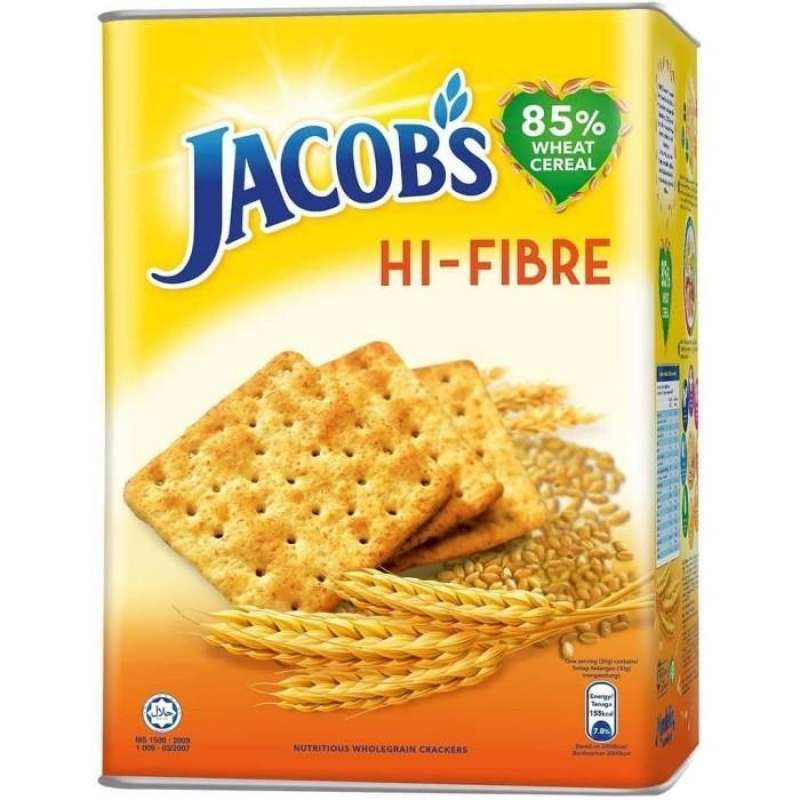 Jual JACOBS Hi Fibre Wholegrain Crackers Biskuit Gandum 700 Gram