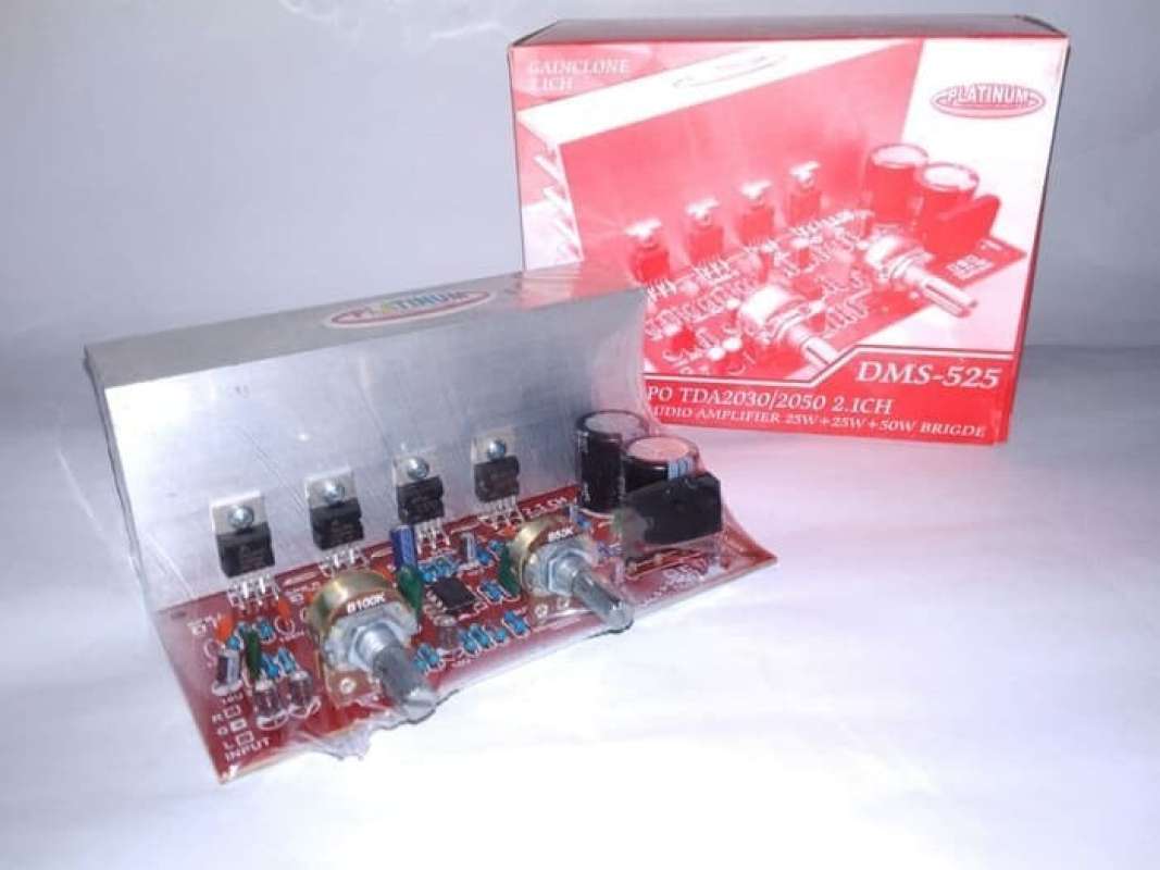 Jual Kit mini compo TDA 2030 2050 HIFI stereo amplifier 2.1 Channel DMS