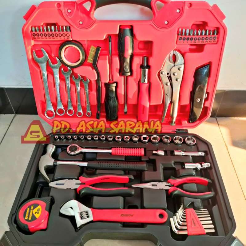 Jual ToolKit Set 66Pcs KRISBOW / Tool Kit Set / Peralatan Mekanik di