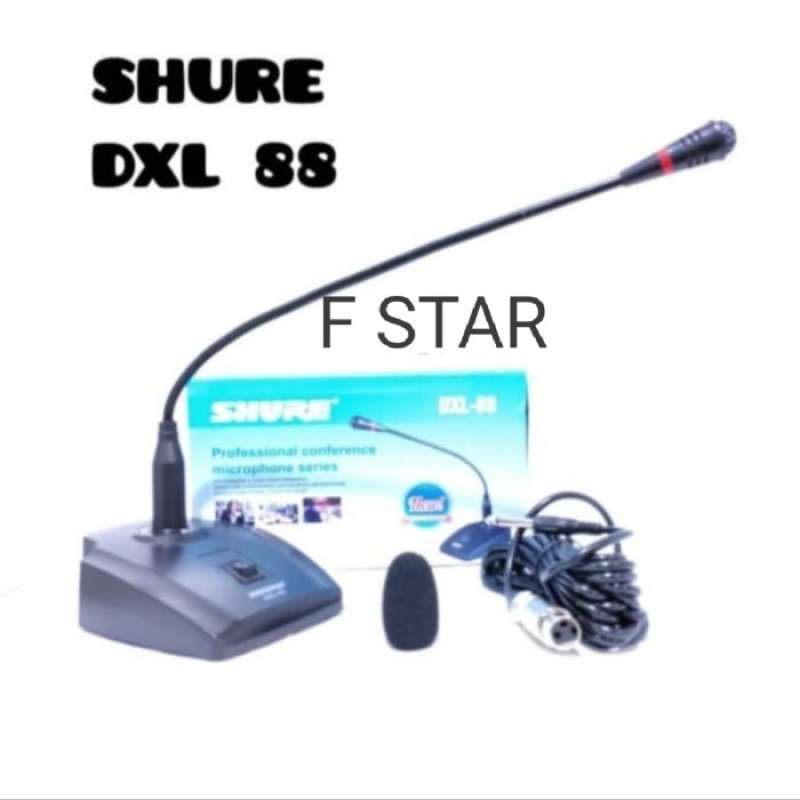 Promo Microfon Shure Dxl-99 Mic Meja Podium Conference Microphone Kabel