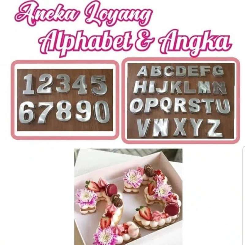 Promo Loyang Angka & Huruf 22cm Diskon 35% di Seller Odettee Shop ...