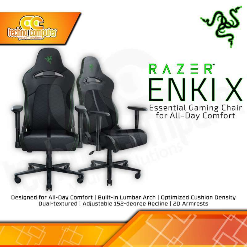 Jual KURSI GAMING RAZER ENKI X Essential Gaming Chair AllDay Gaming