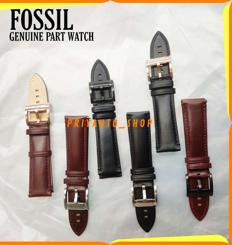 Jual Strap Tali Jam Tangan Fossil Tali Kulit Asli 22mm Quick Release