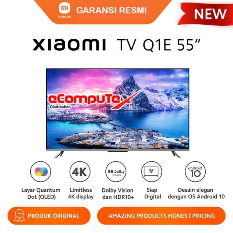 Jual XIAOMI MI TV Q1E / Q-1E 55 INCH QLED 4K ULTRA HD ANDROID TV