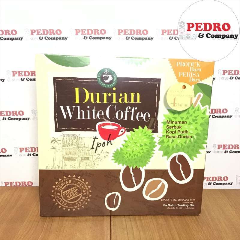 Jual Durian white coffee ipoh instant 4 in 1 kopi (38 gr x 15 sachet