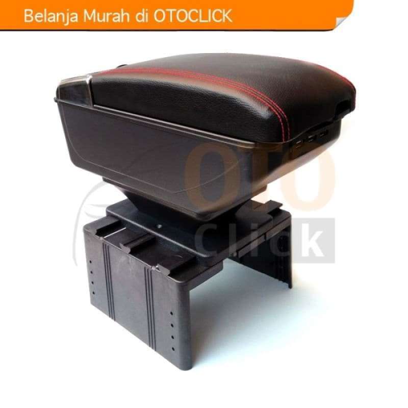 Promo Universal Luxury Arm Rest Center Console Box 7 Usb Charger Black Diskon 10 di Seller