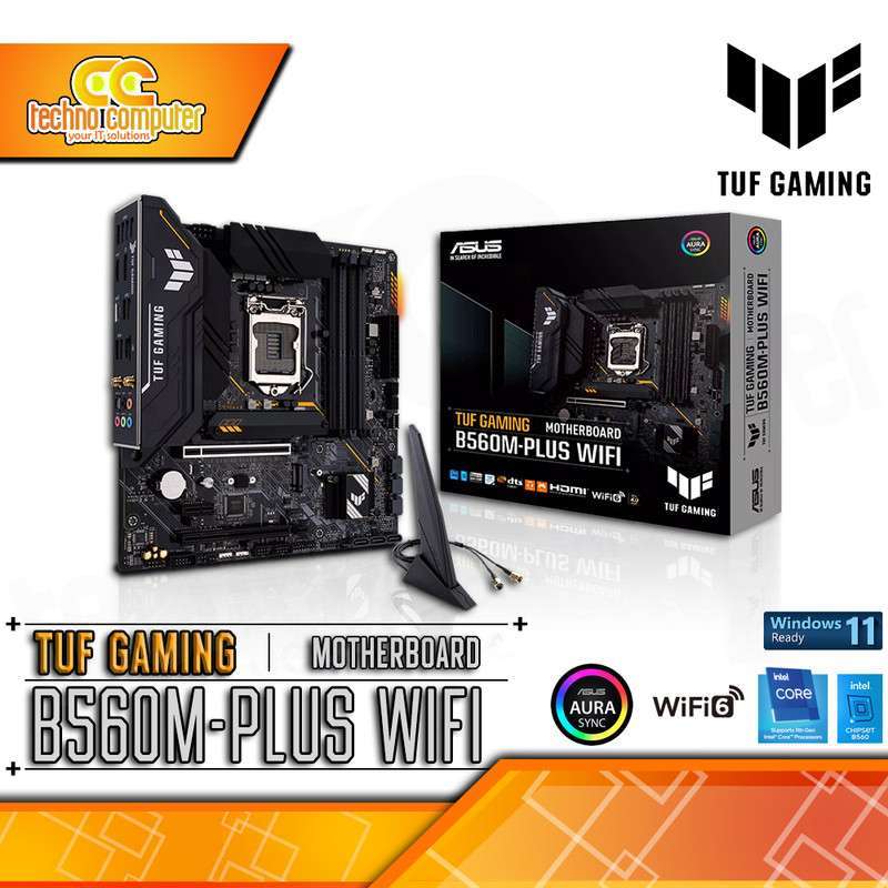Jual MOTHERBOARD ASUS TUF GAMING B560MPLUS WIFI mATX, LGA1200, B560