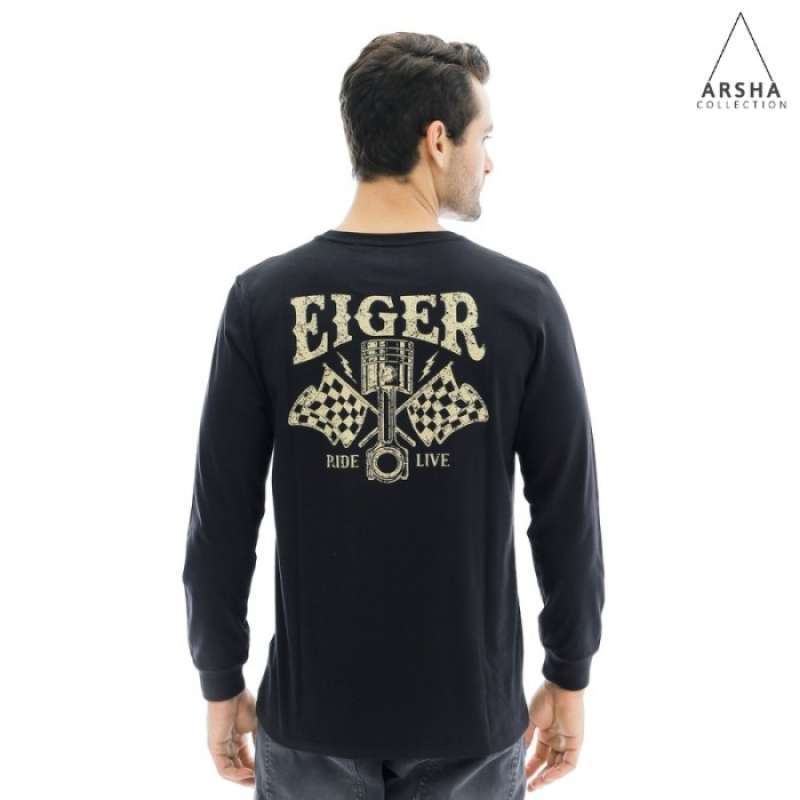 Jual KAOS EIGER RIDING RIDE LIVE BLACK ORIGINAL di Seller ARSHA ...
