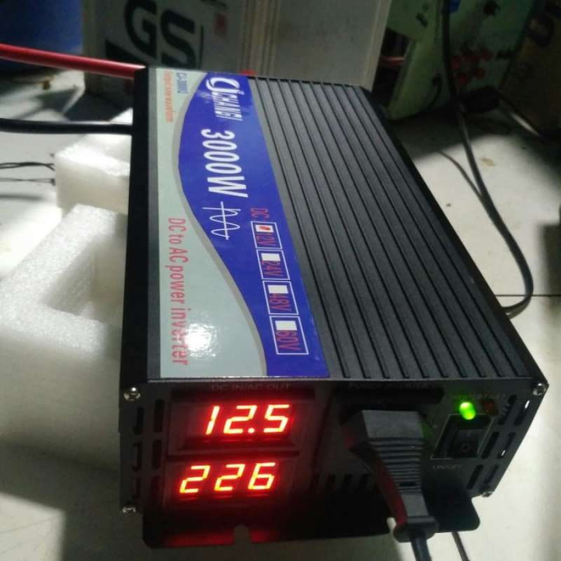 Jual OEM Power Inverter Pure Sine Wave 3000W 12V/24V DC to 220V AC ...