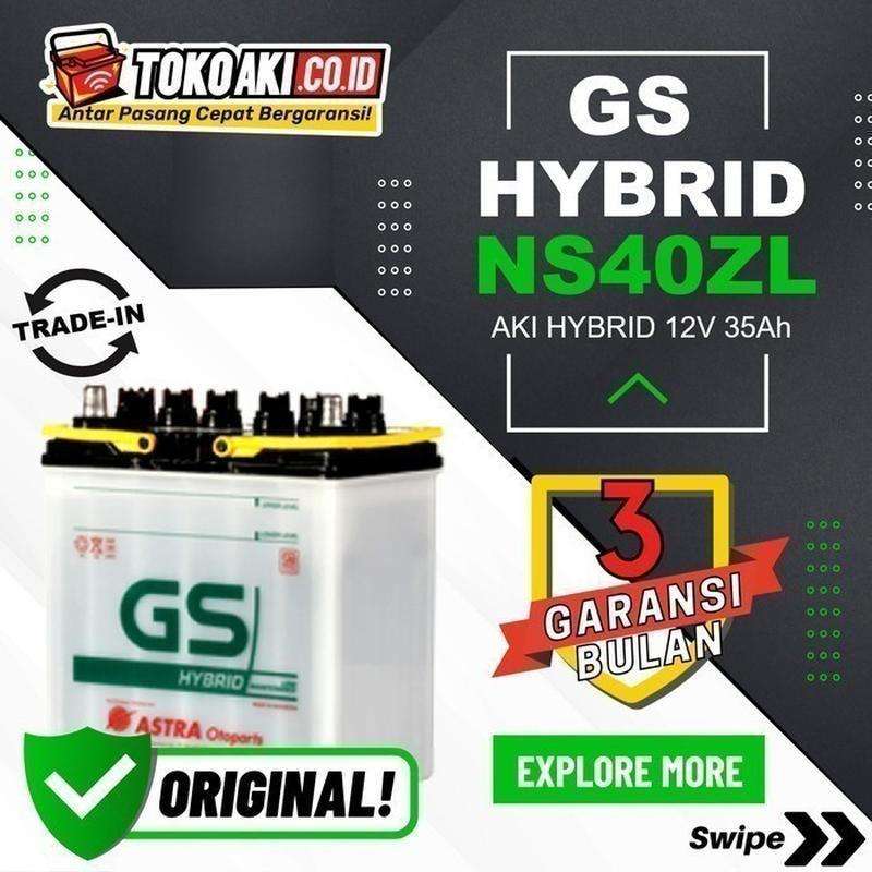 Jual Aki Xpander (Expander) Mitsubishi - GS Astra Hybrid NS40ZL - 12V