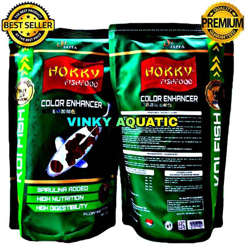 Jual HOKKY FISHFOOD KOI FISH COLOR ENHANCER 1 KG di Seller AQUA DESIGN