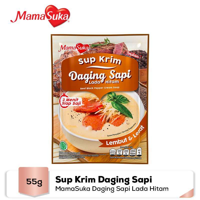 Sup Krim Daging Sapi Lada Hitam 55gr