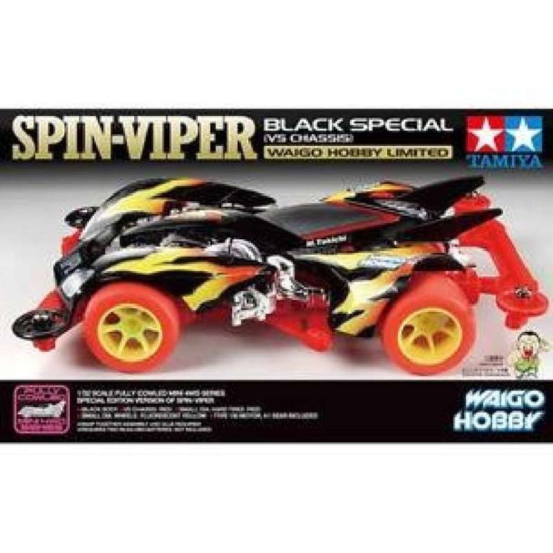 Jual Tamiya Mini 4WD Spin Viper Black Special Waigo di Seller