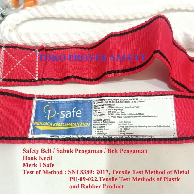 Jual Safety Belt Sabuk Pengaman Proyek SNI di Seller toko proyek safety
