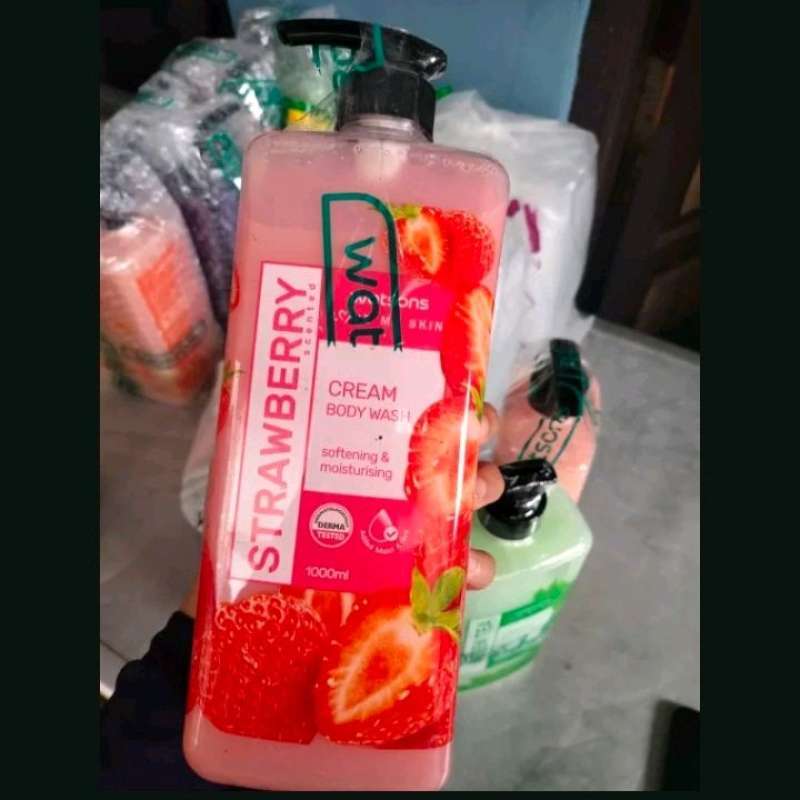 Jual Body wash cream & gel 1000ml/1L sabun mandi original100 watsons