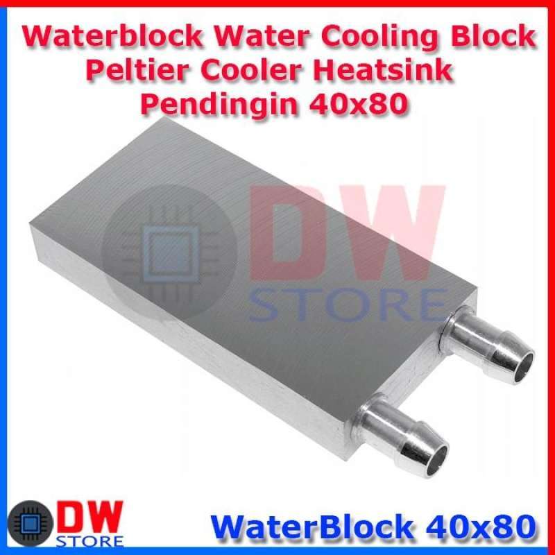 Jual Waterblock Water Cooling Block Peltier Cooler Heatsink Pendingin 40x80 di Seller dwstore
