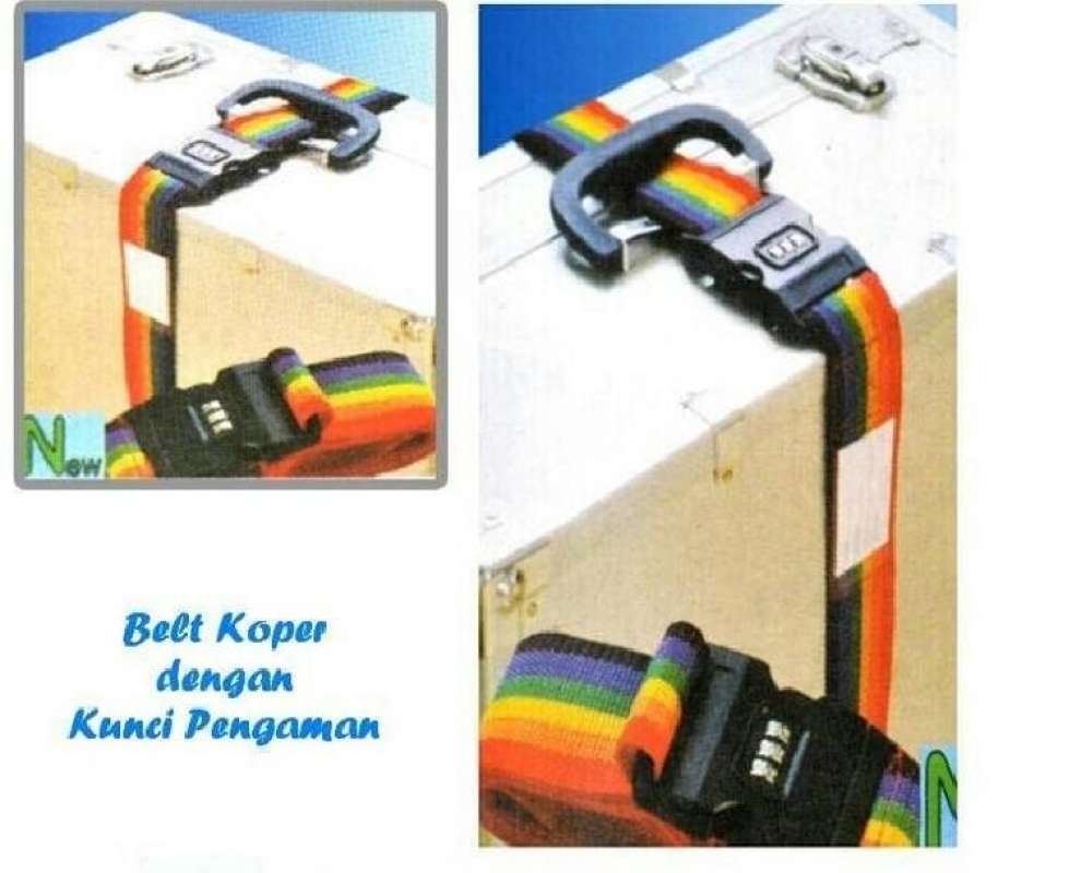 Pin Koper Jual Tali Pengikat Pengaman Koper Travel Dengan Pin Angka / Safety ...