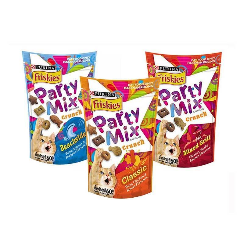 Jual Friskies ® Party Mix Cat Treat Crunch All Variant Makanan Kucing