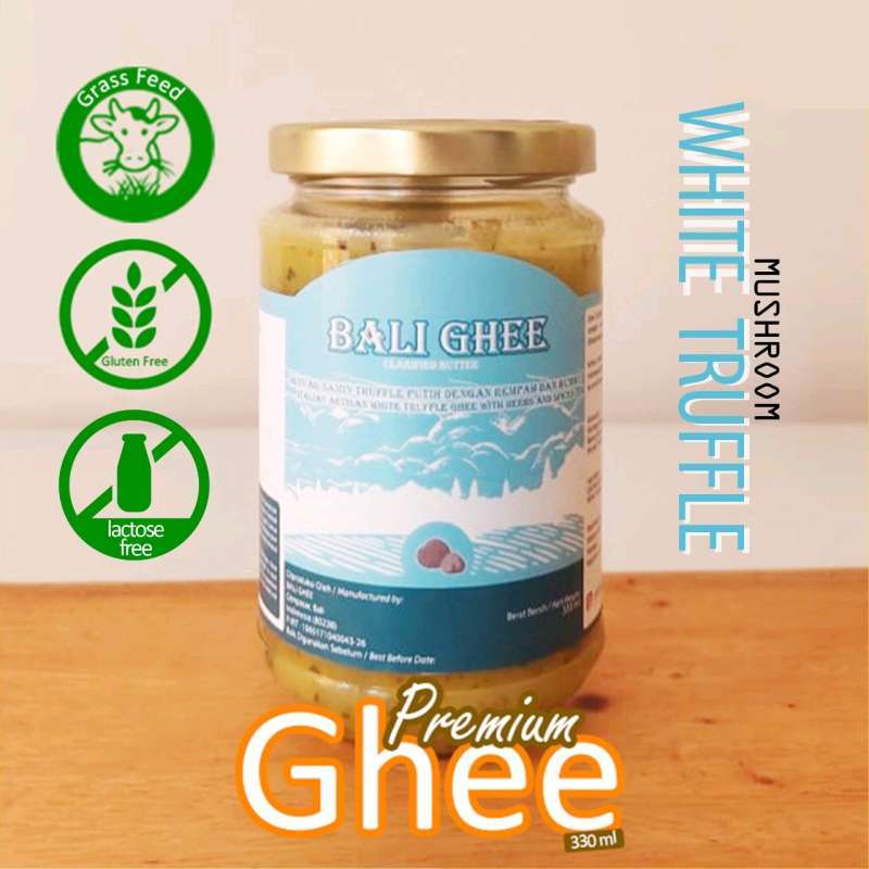 Jual Bali Ghee Clarified Butter Ghee White Truffle Gluten Free 330ml di