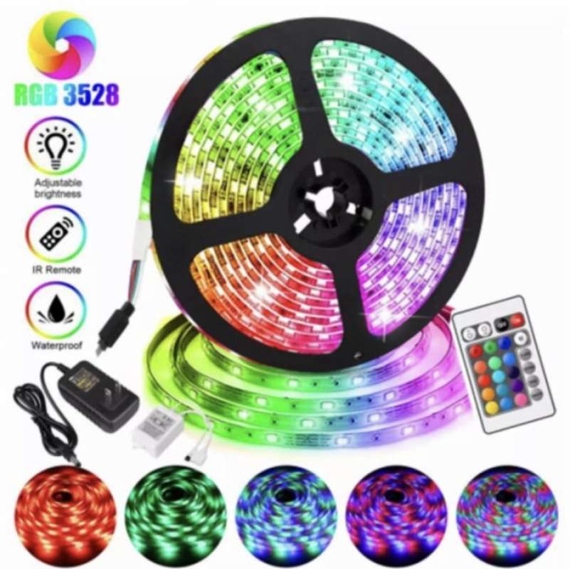 Jual [DISKON|ORIGINAL|TERBAIK] Led strip rgb RGB 2835 3528 ip44 set ...