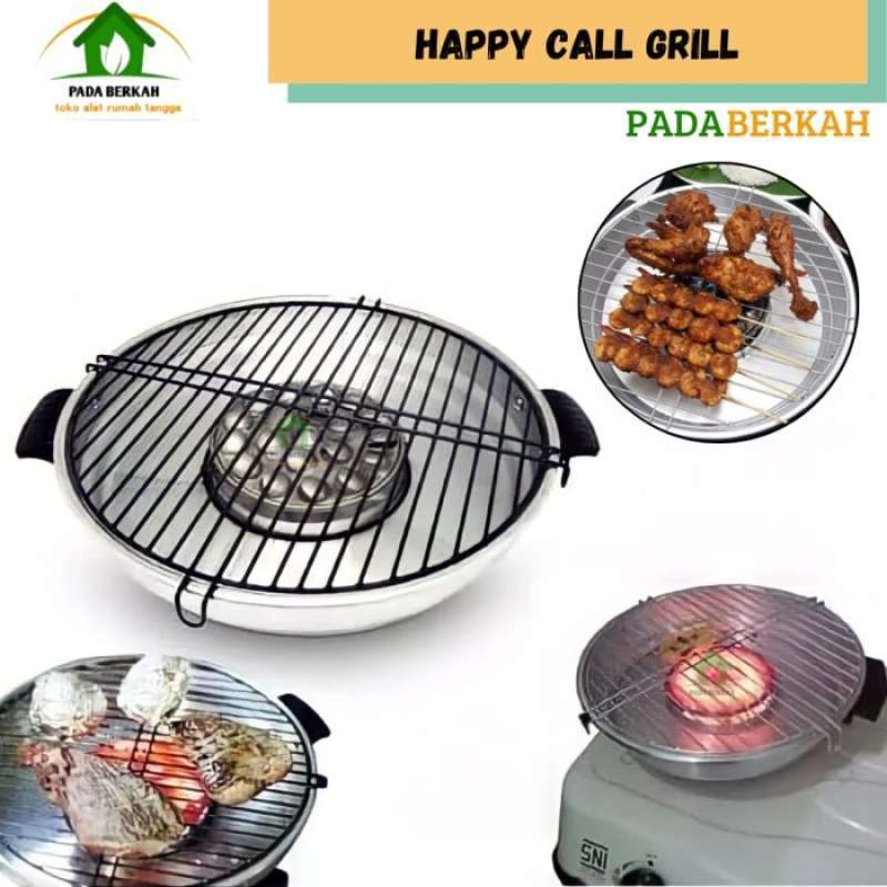 Promo Happy Call Grill Alat Pemanggang Panggangan BBQ Sate Roaster