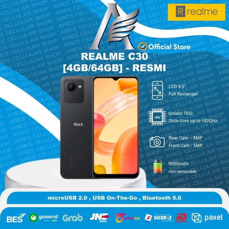 Jual Realme C30 4/64 Smartphone Garansi Resmi di Seller ACS Official ...