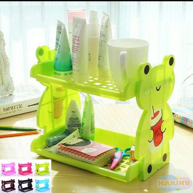 Jual RAK SUSUN 2 TINGKAT SERBAGUNA KARAKTER KARTUN ANIMAL / RAK BARANG