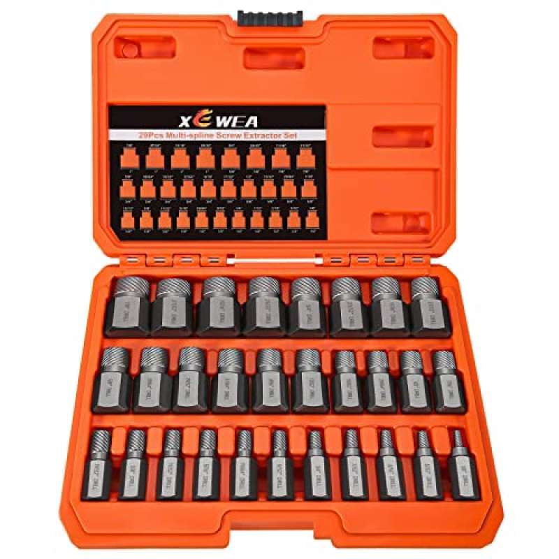 Jual XEWEA Screw Extractor Set Hex Head MultiSpline Easy Out Bolt