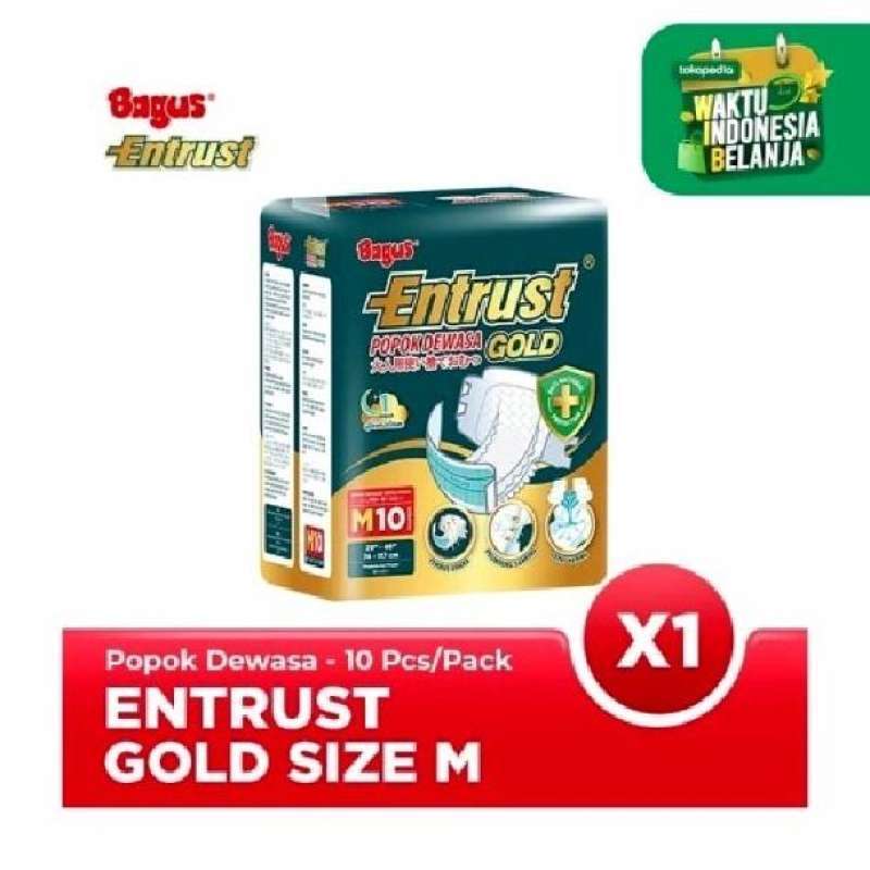 Jual bagus entrust gold adult diapers m10 di Seller Superstore mall