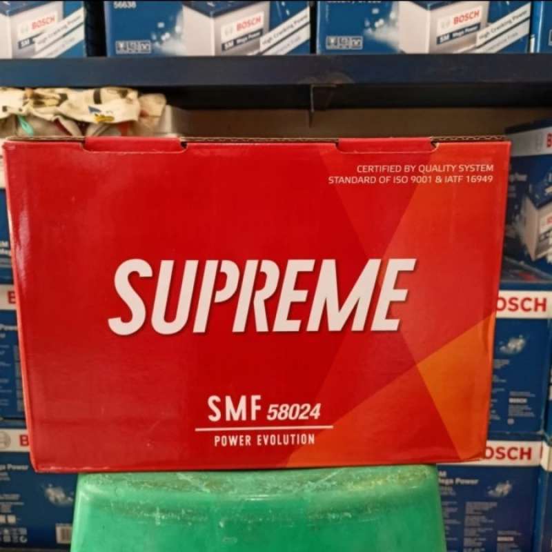 Jual AKI BATERAI KERING SUPREME MF 58024 MOBIL INNOVA REBORN FORTUNER