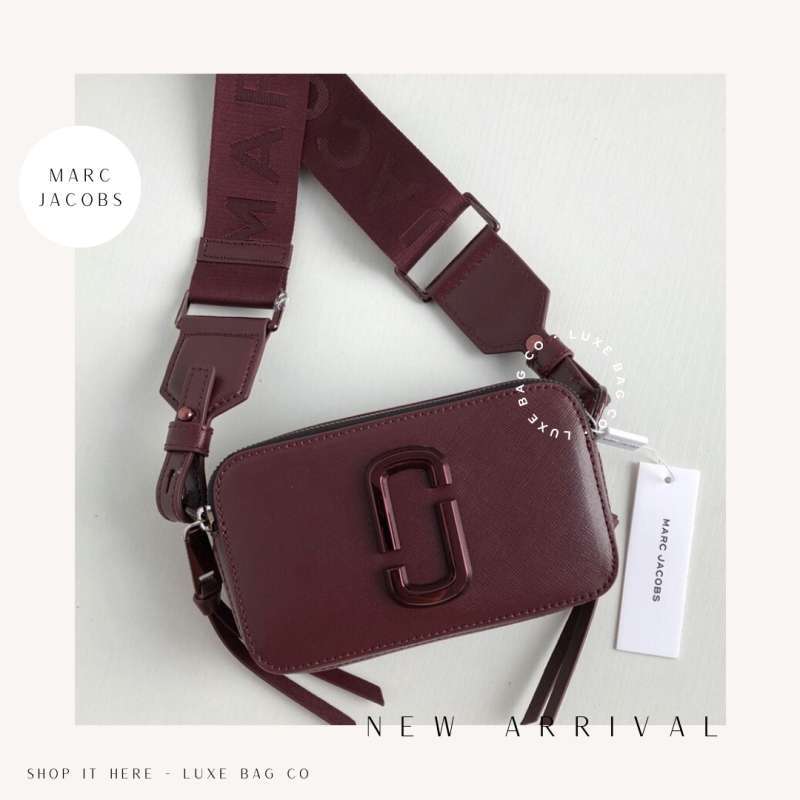 Jual Marc Jacobs The Snapshot Camera Bag in Red Wine 100 ORIGINAL di