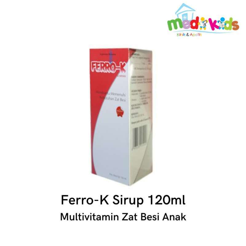Jual FERRO K Sirup Syrup 120ml Multivitamin Anak Vitamin Zat Besi di ...