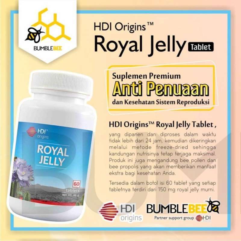 Jual Royal Jelly Hdi 60 Tablet Di Seller Inti Jaya Bersama Sekip