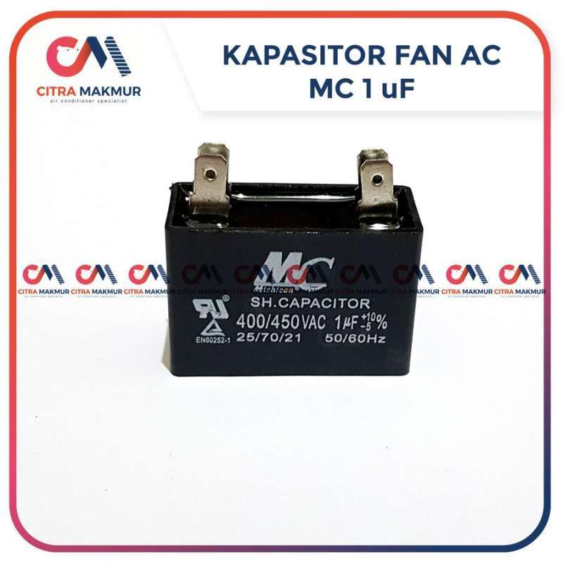 Jual Kapasitor Fan AC 1 uf MC Kaki 4 Capasitor Kipas Mesin Outdoor