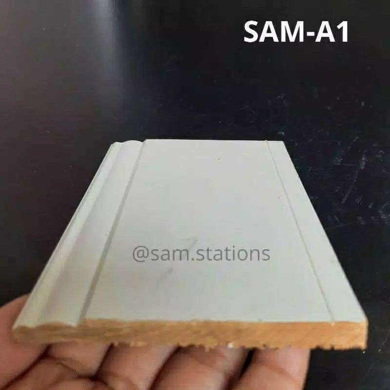 Promo SAMA1 (1 METER) LIST KAYU WALL MOULDING MOLDING WAINSCOTING LIS