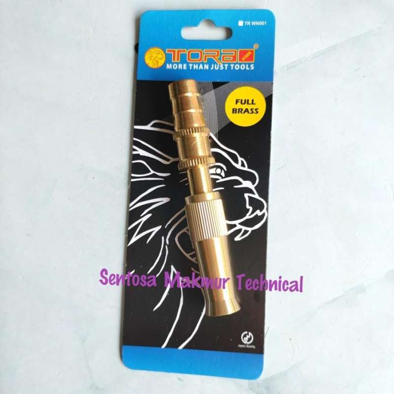Jual TORA 1/2 Semprotan Air Lurus Kuningan Brass Water Spray Gun Nozzle