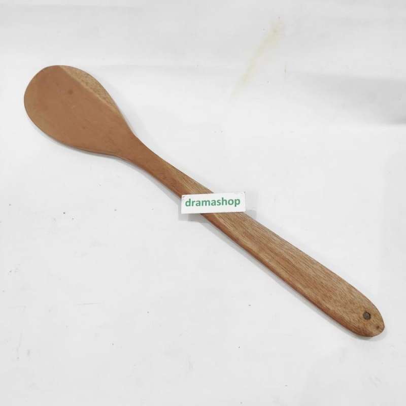 Jual Sutil Sodet Spatula Teplon Teflon Kayu Hitam Ujung Lengkung Bulat