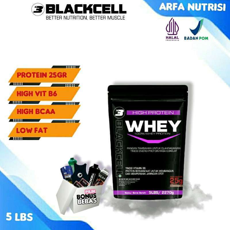 Promo Blackcell Whey Protein 5lbs Bpom Dan Halal Diskon 21 Di Seller